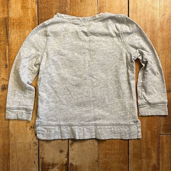 Oshkosh long sleeve shirt size 18 to 24 months Gray Cotton llama graphic - Picture 4 of 4
